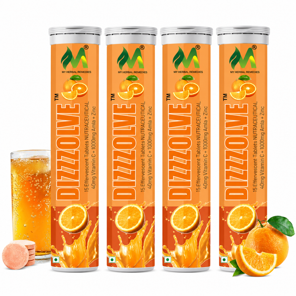 Vitamin C Supplement for Daily Wellness & Antioxidant Support | Orange Flavour | 15 Tablets