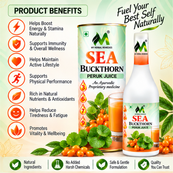 Sea Buckthorn Peruk Juice 1000ml || Premium Sea Buckthorn Peruk Juice for Daily Wellness