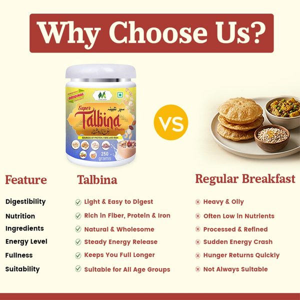 Talbina Powder 250GM | Traditional Barley-Based Nutrition Powder | My Herbal Remedies