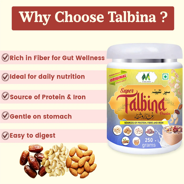 Talbina Powder 250GM | Traditional Barley-Based Nutrition Powder | My Herbal Remedies