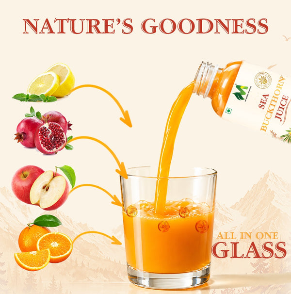SEA BUCKTHORN JUICE 300ML| 90% SEA BUCKTHORN