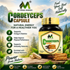 Cordyceps Capsules for Daily Wellness | Herbal Cordyceps Supplement | Supports Energy, Stamina & Vitality | Easy-to-Consume Capsules