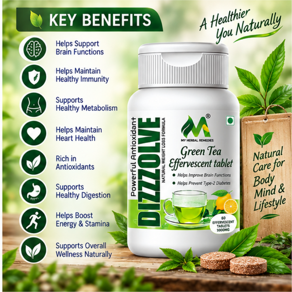 Green Tea Effervescent Tablets 1000mg || Refreshing Daily Wellness