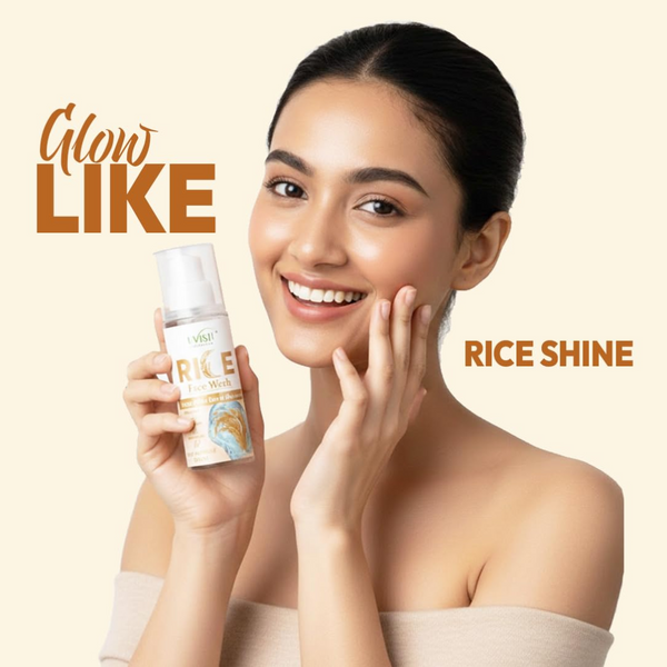 Rice Face Wash 100ml| Deep Cleansing & Hydrating Face Cleanser with Glycerin|Removes Dirt, Oil & Tan | Gentle for All Skin Types | Herbal Formula