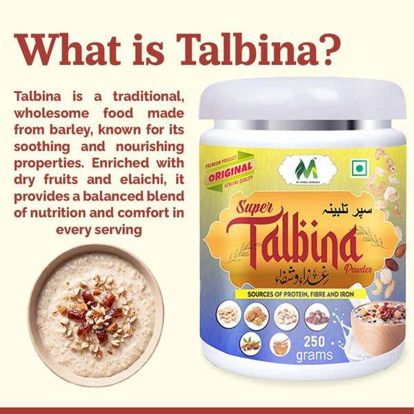 Talbina Powder 250GM | Traditional Barley-Based Nutrition Powder | My Herbal Remedies