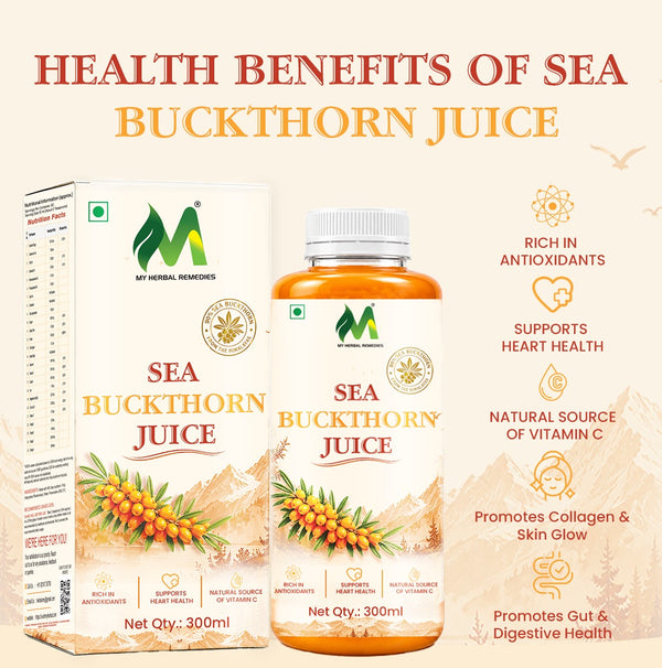 SEA BUCKTHORN JUICE 300ML| 90% SEA BUCKTHORN