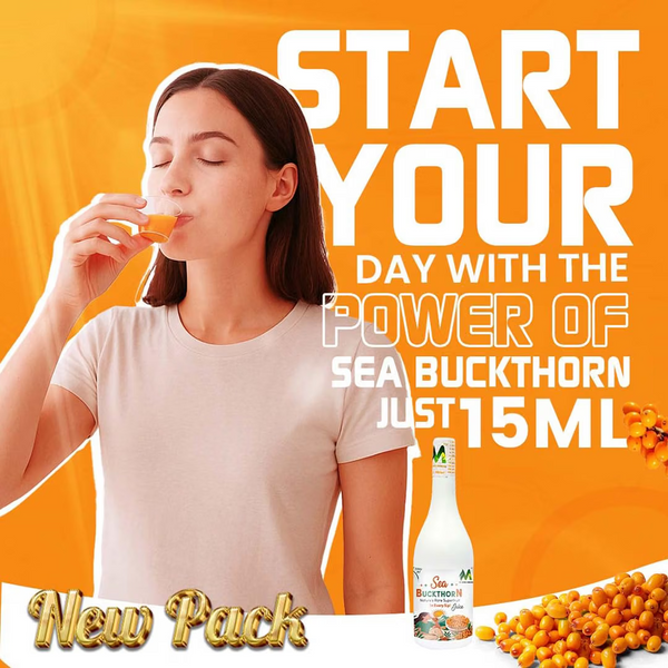 Sea Buckthorn Golden Berry Juice 1000ML |A Natural Source of Omega 3, 6, 7 & 9|Supports Skin Glow, Heart & Digestion